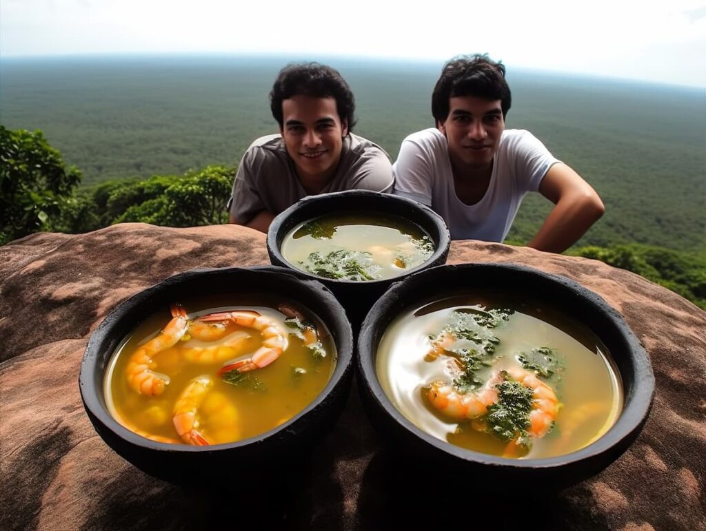 Imagem mostra o tucupi que é uma comida muito apreciada no acre