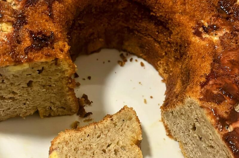 Bolo de banana de liquidificador