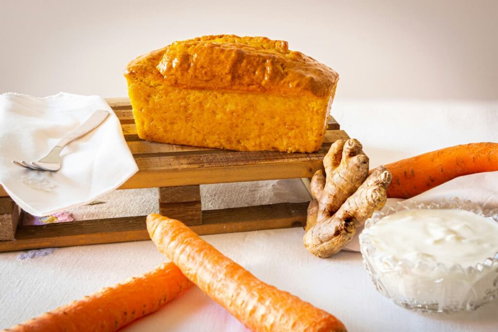 Imagem mostra bolo saboroso e muito nutritivo.